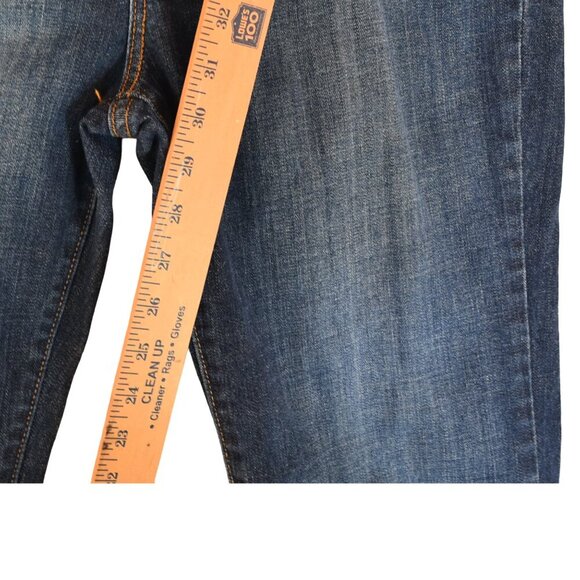 Levi’s 545 Low Boot Cut Jeans Size 14 Dark Wash Y2K Flare Denim 2000s Cowgirl - Picture 8 of 11